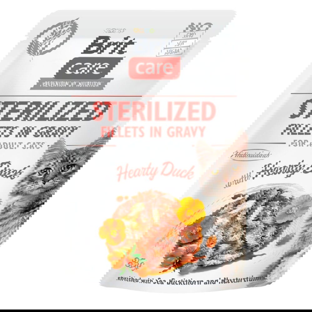 Brit Care Cat Sterilized ankka kastikkeessa 85 g