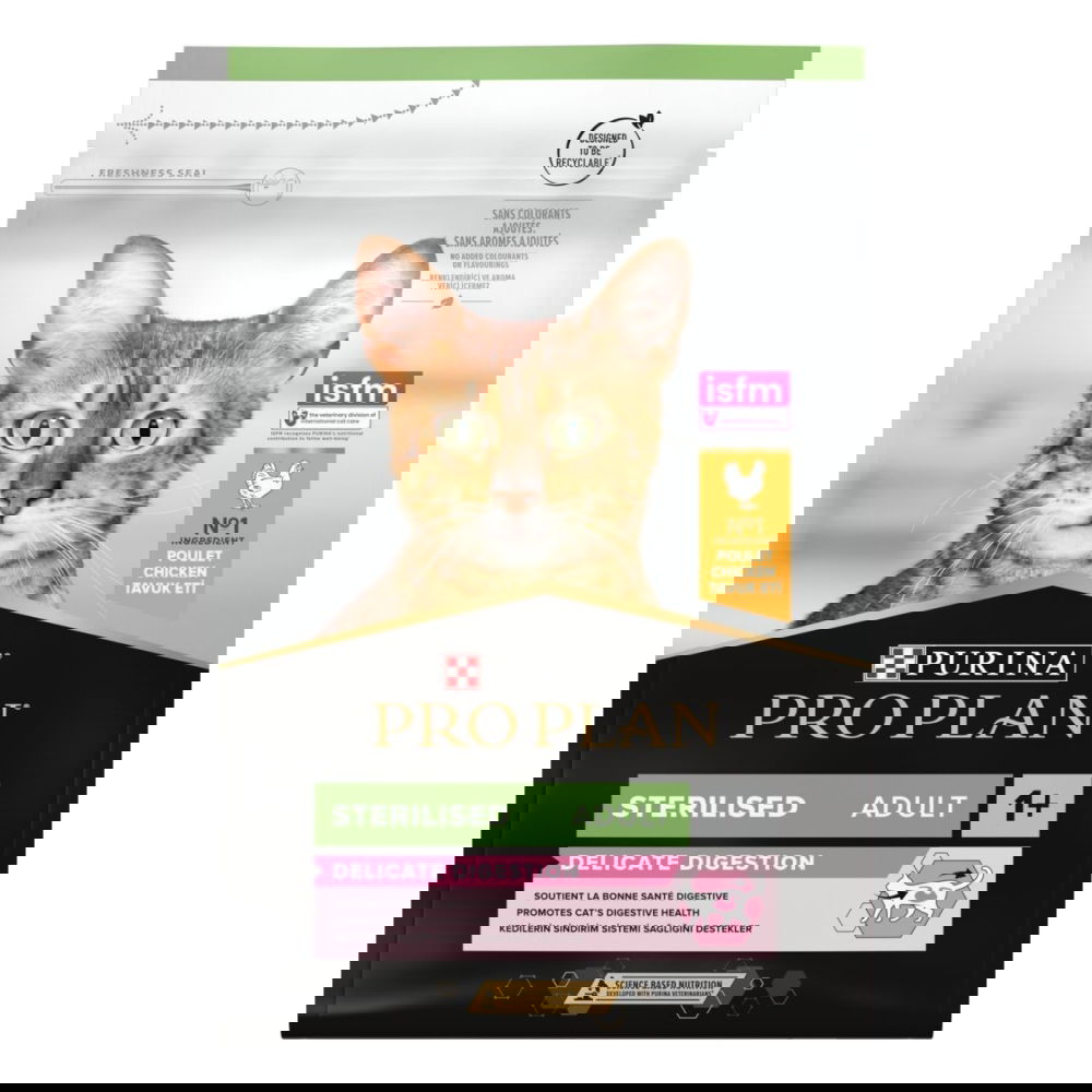 Purina Pro Plan Sterilised Adult 1+ Delicate Digestion kana (3 kg)