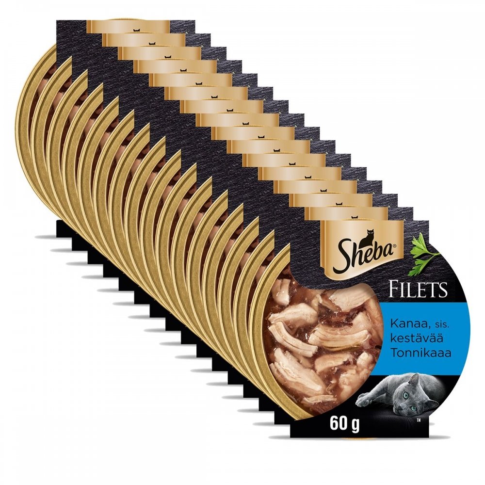 Sheba kana & tonnikala kastikkeessa 60g