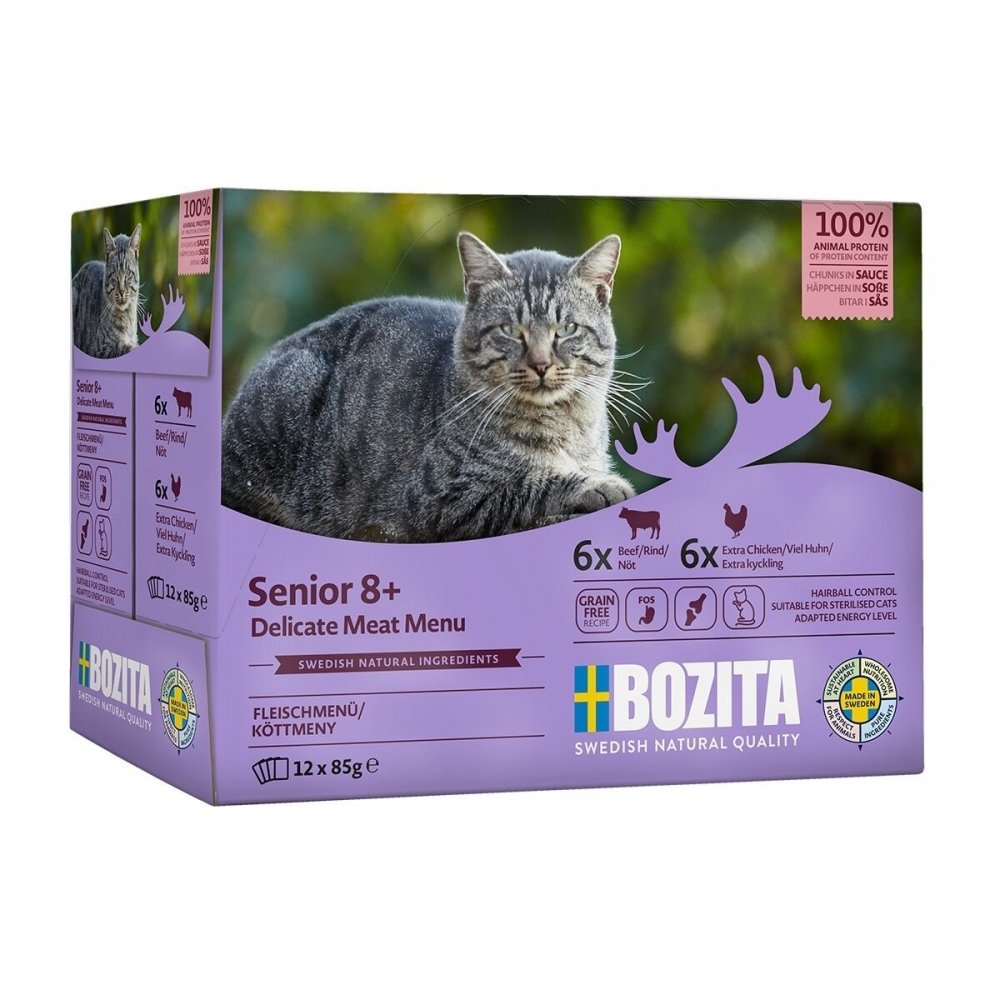 Bozita Senior 8+ Meat mix Menu 12x85g