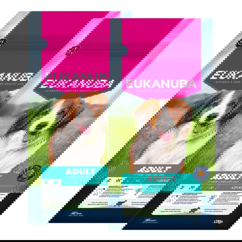 Eukanuba Adult Small & Medium Breed Lamb&Rice 2 x 12kg