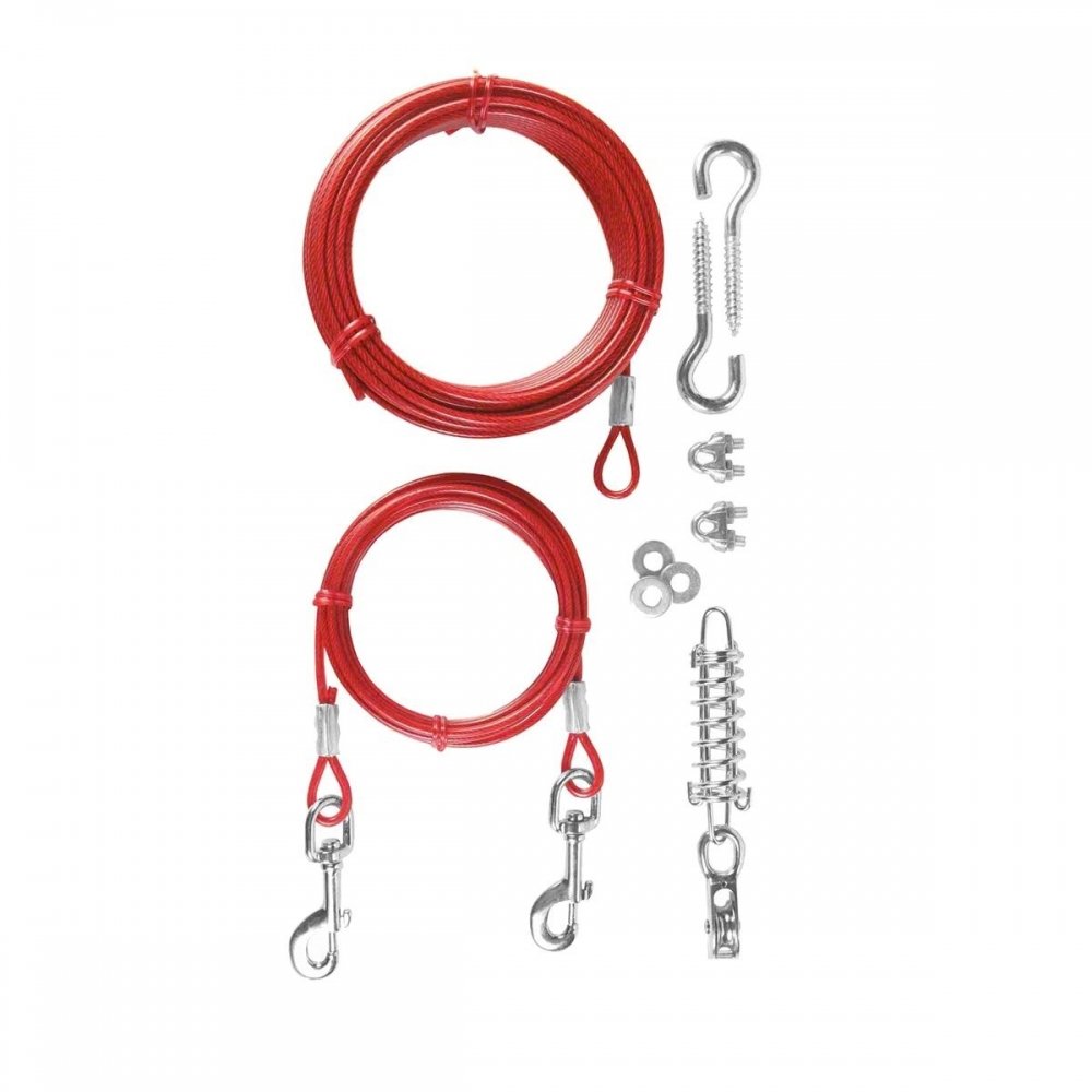 Ulkoiluvaijeri Trixie 15 m kiinnikkeillä Ulkoiluvaijeri Trixie 15 m kiinnikkeillä