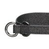 Leveä martingaalipanta Collar of Sweden, musta glitter