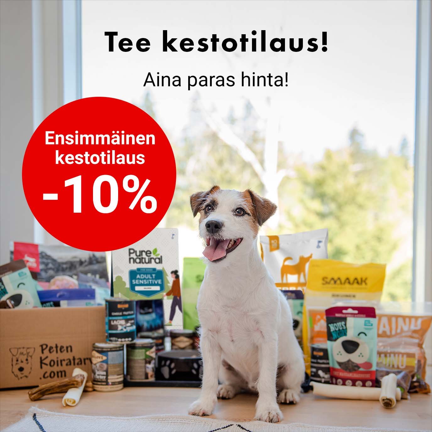 Ensimmäisestä tilauksesta -10%