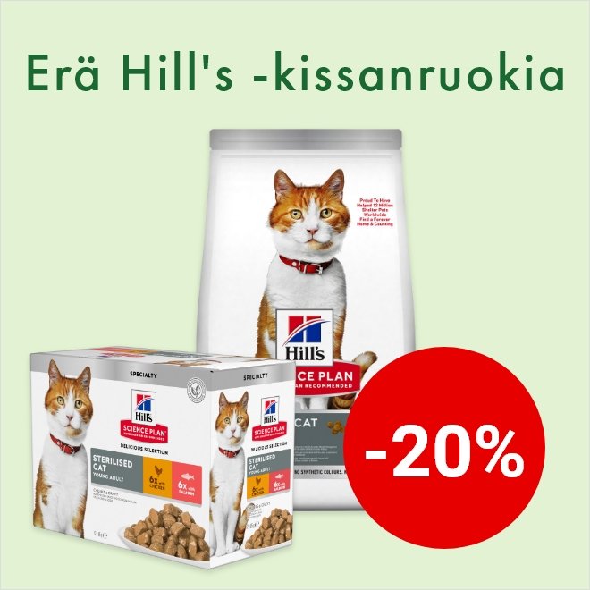 -20% Hills SP cat sterilized & hairball -kissanruoat