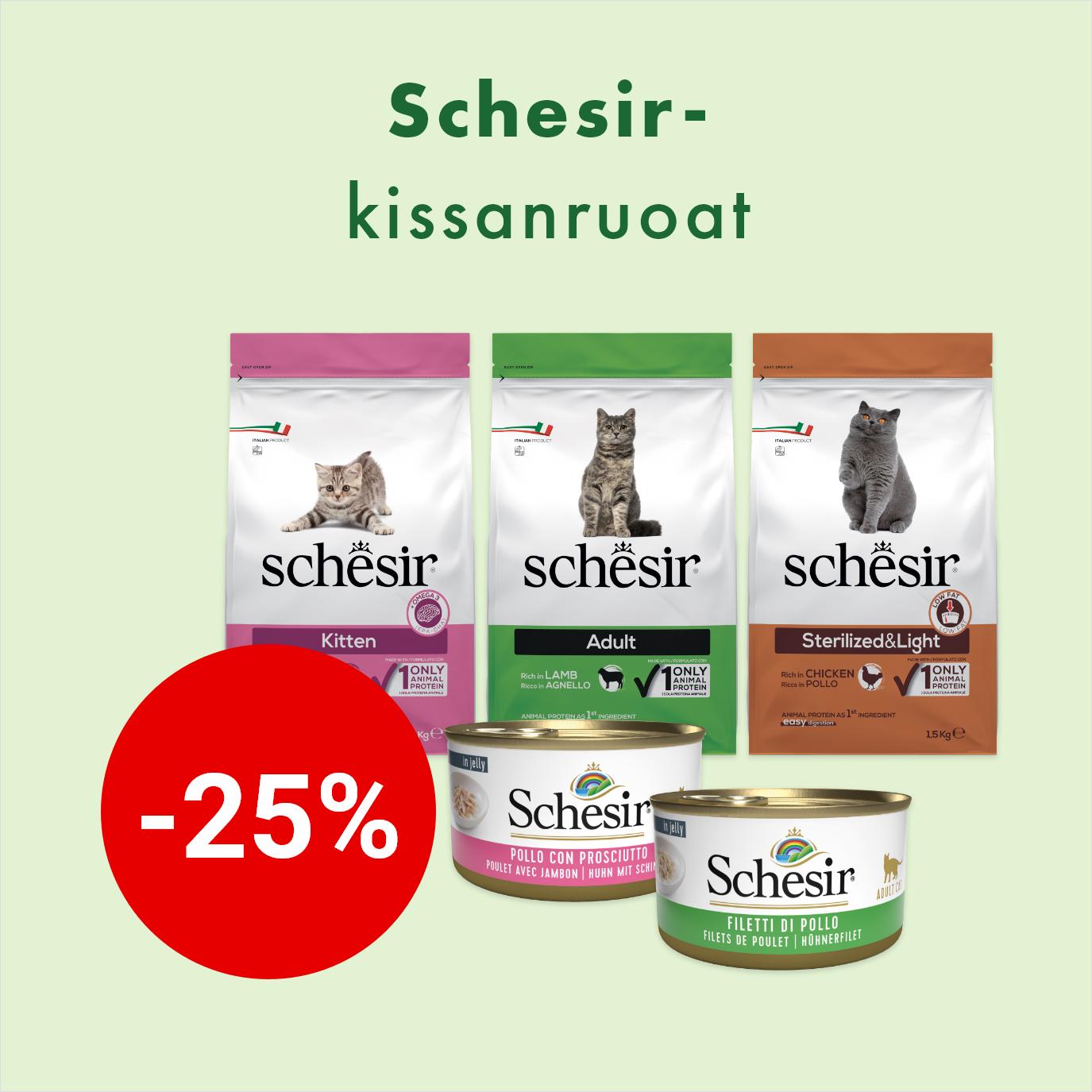 -25% Schesir-kissanruoat