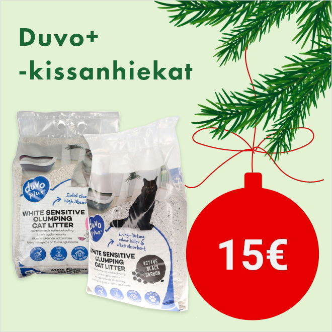 Duvo+-kissanhiekat 15 €