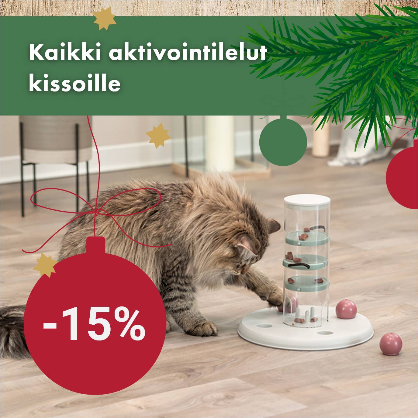 Kaikki kissojen aktivointilelut -15% 31.12. asti