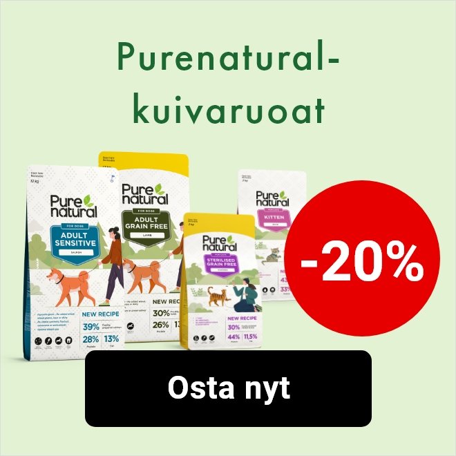 Purenatural kuivaruoat -20%