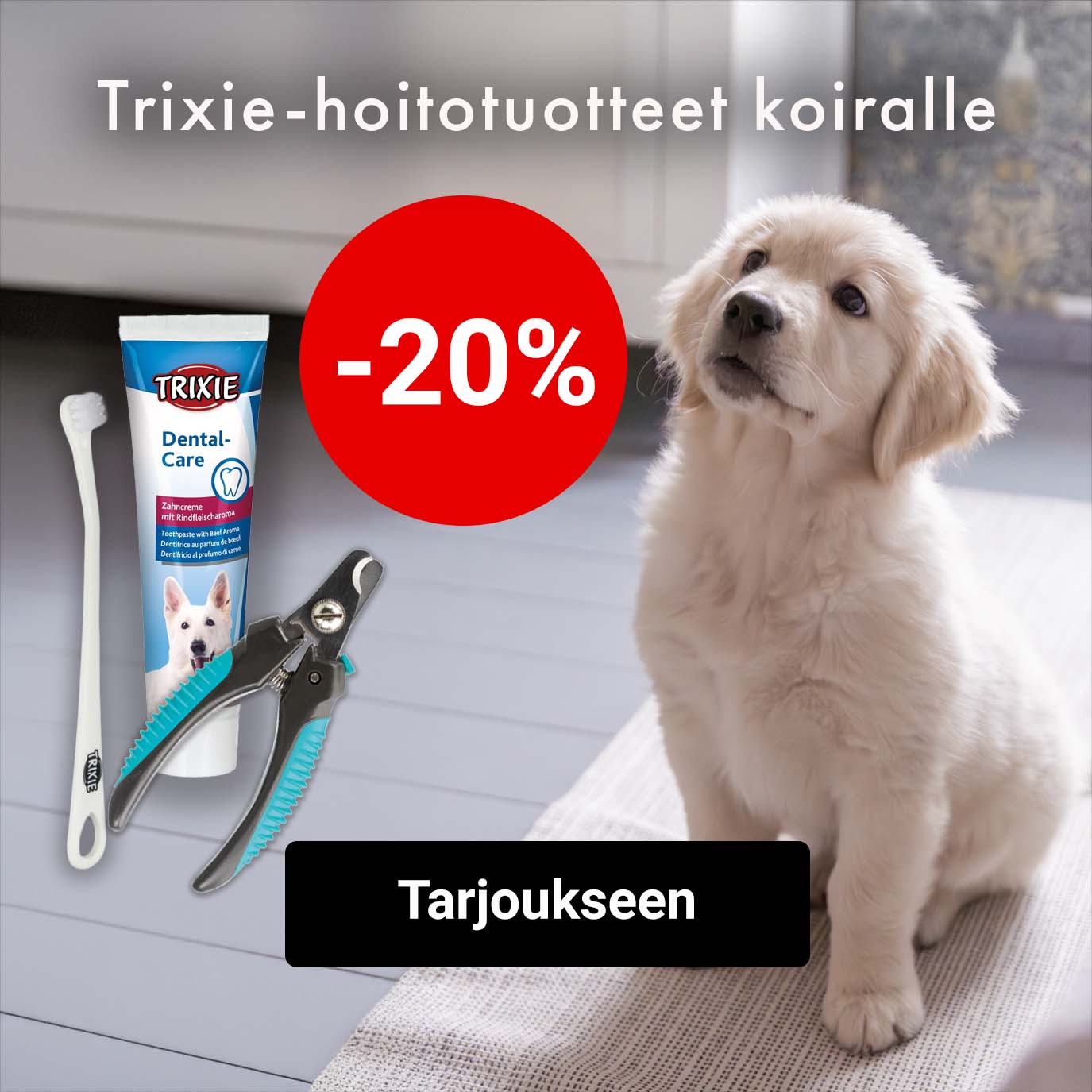 -20% Trixie-hoitotuotteet koiralle