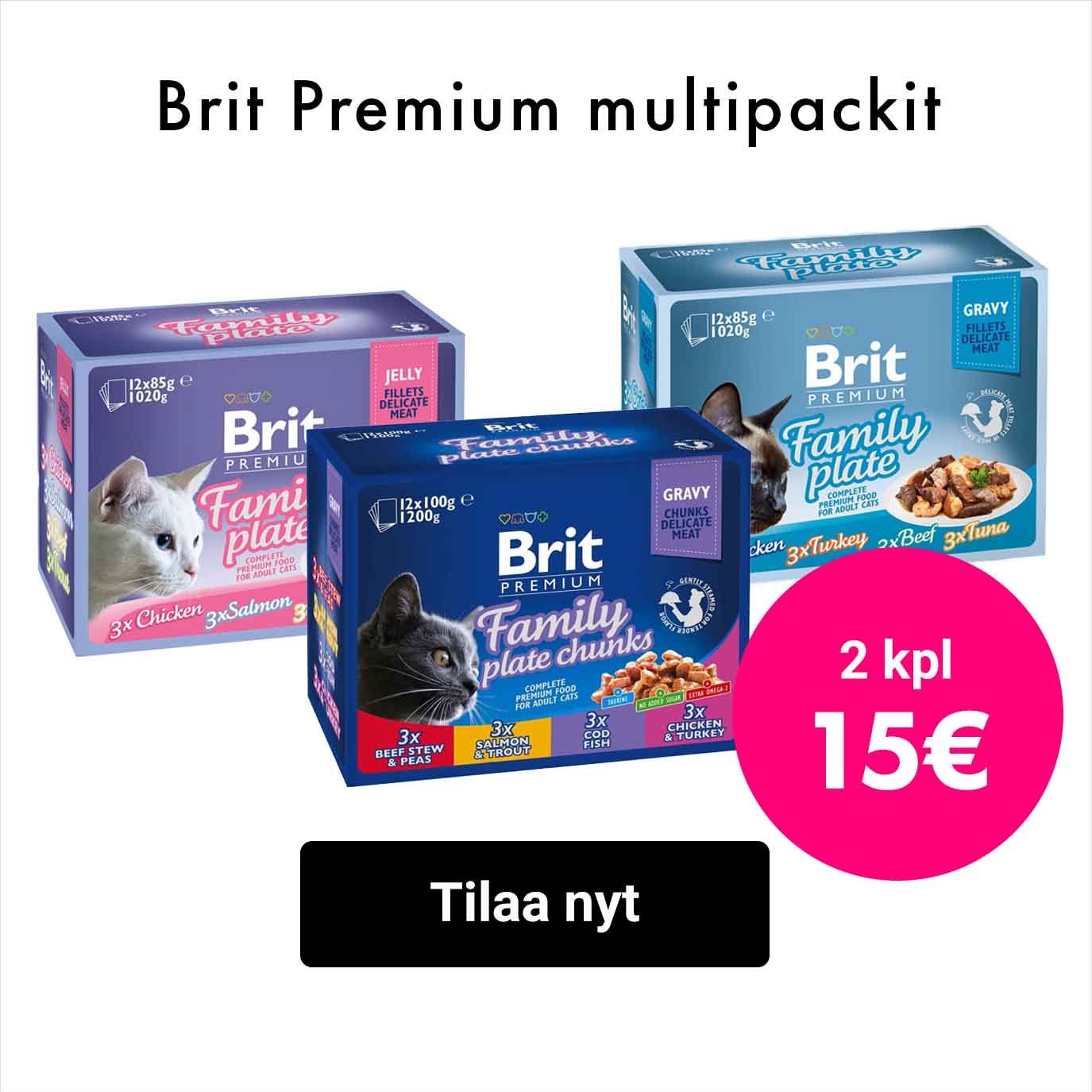 Brit Premium multipackit: 2kpl 15€