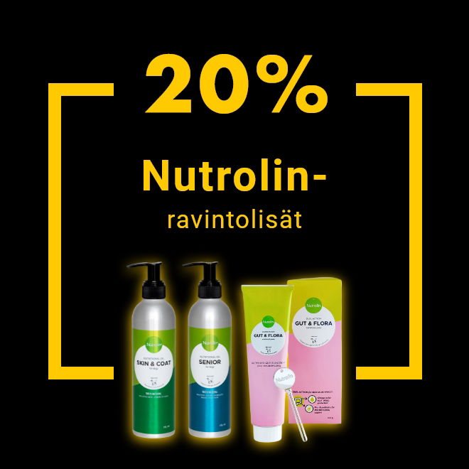 Nutrolin-tuotteet -20% 1.12. asti