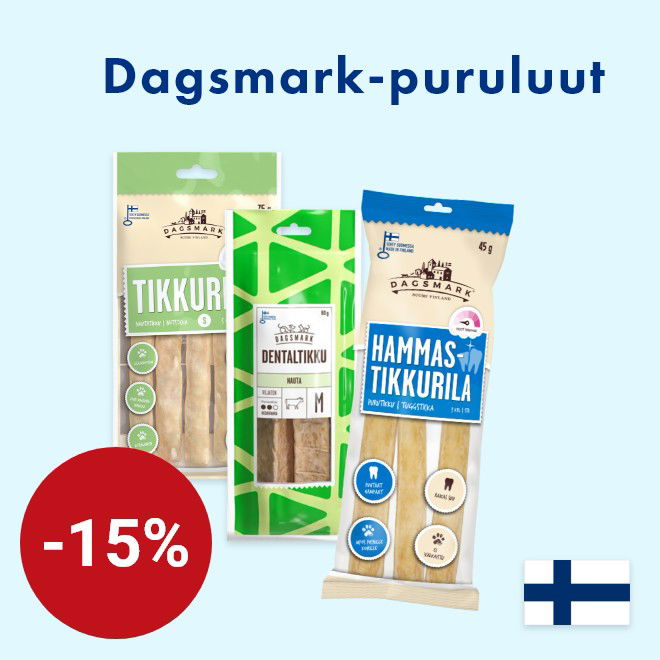 Dagsmark-puruluut -15% 31.12. asti