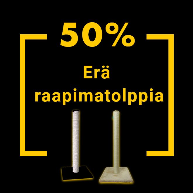 Petcare raapimatolppa Catti -50% 1.12. asti.
