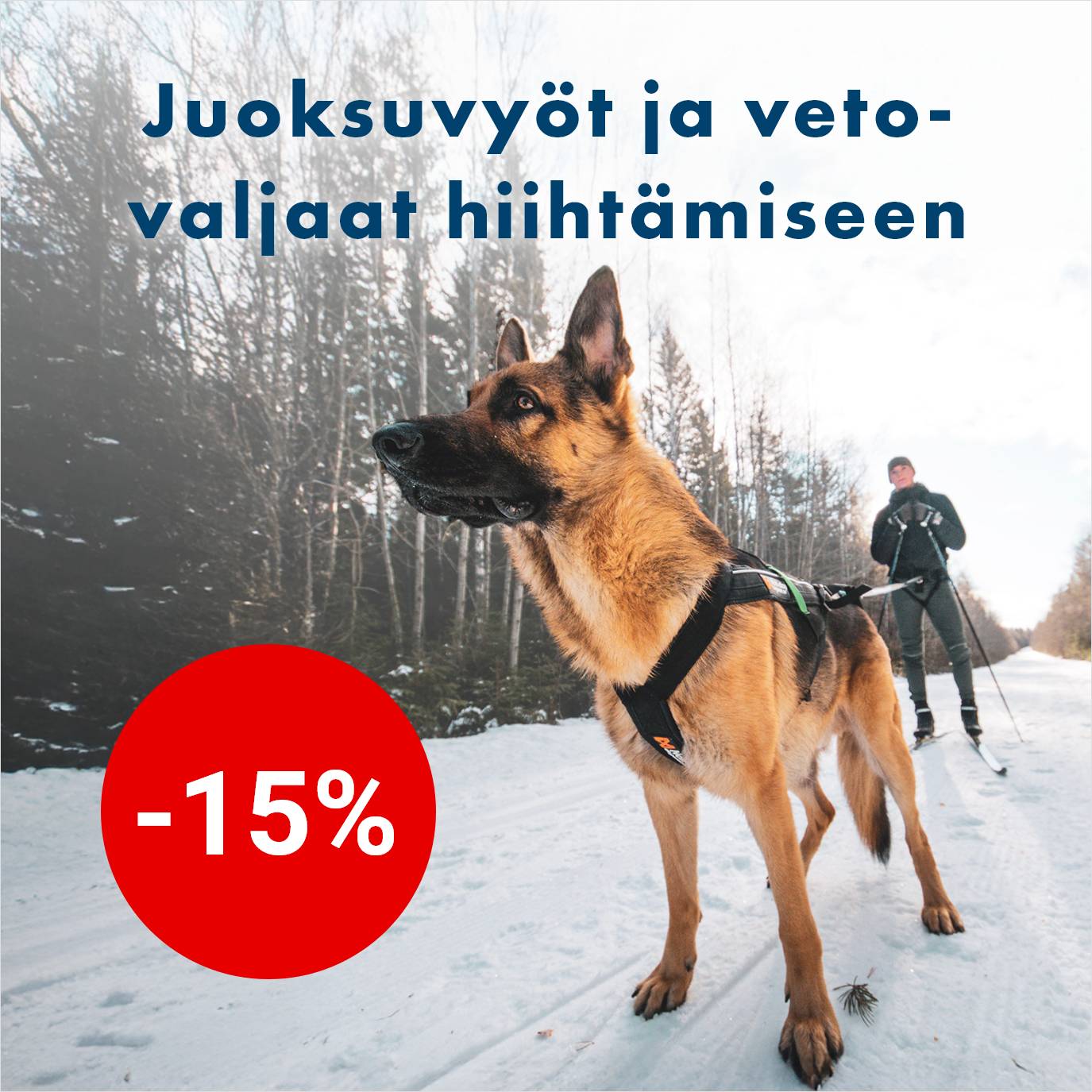 Juoksuvy&ouml;t, joustotaluttimet ja vetovaljaat -15% 31.1.2026 asti.