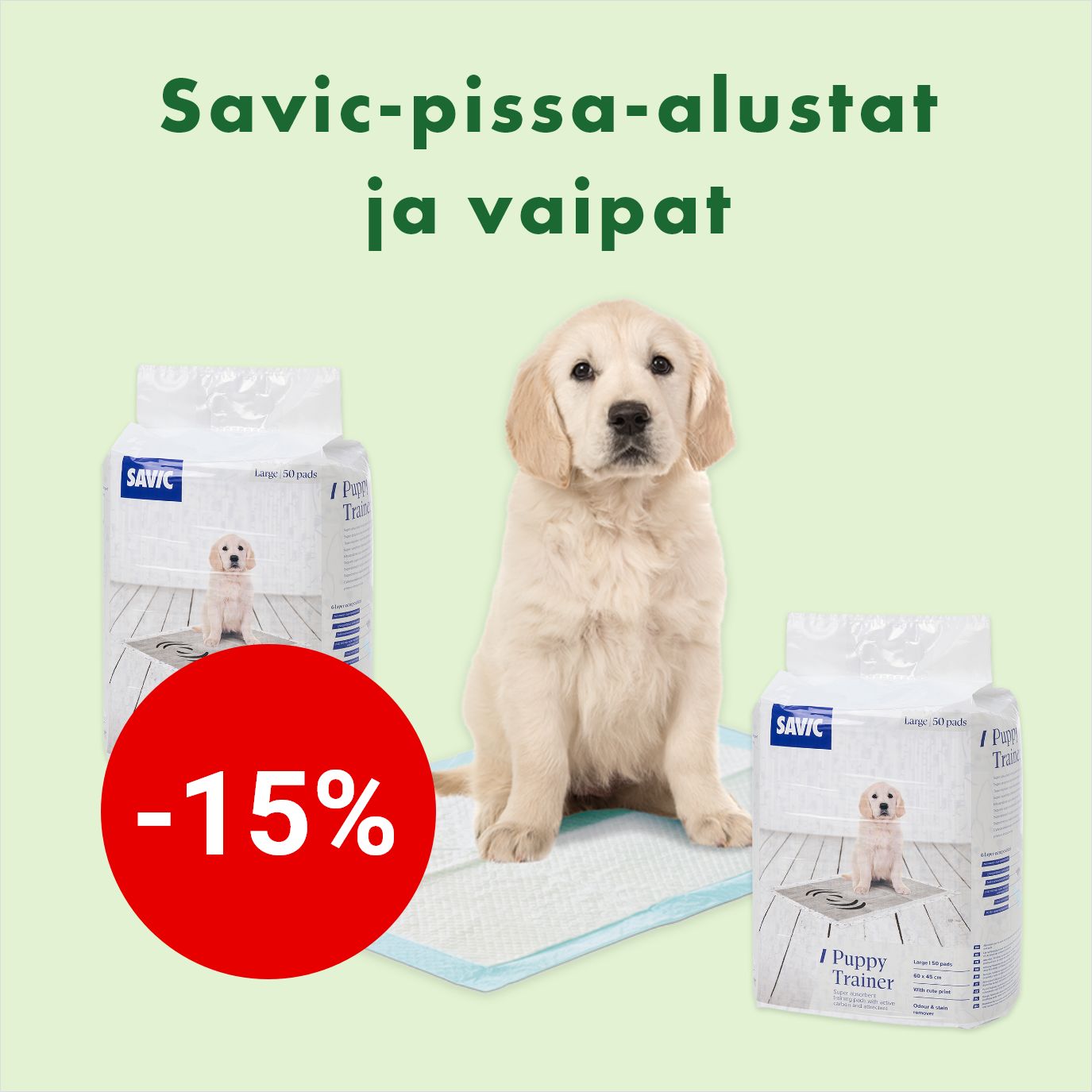 Savic hygieniatuotteet -15% 31.3. asti