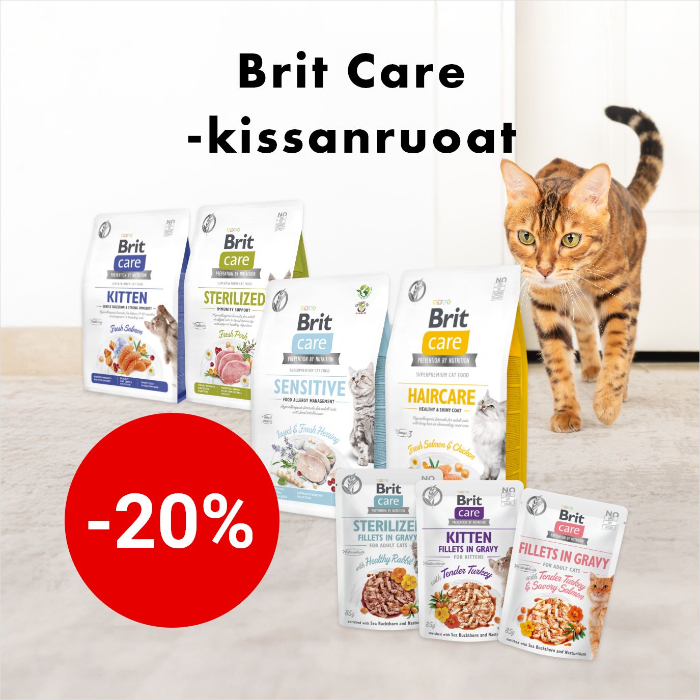 -20% Brit Care -kissanruoat