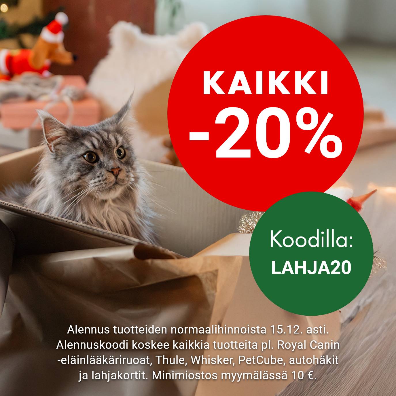 Kaikki -20% koodilla LAHJA20 15.12. asti