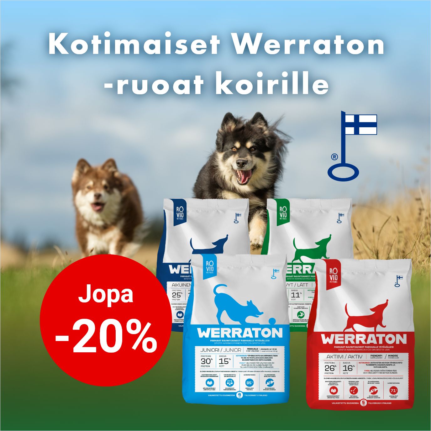 Jopa -20% Werraton-ruoat ja -herkut
