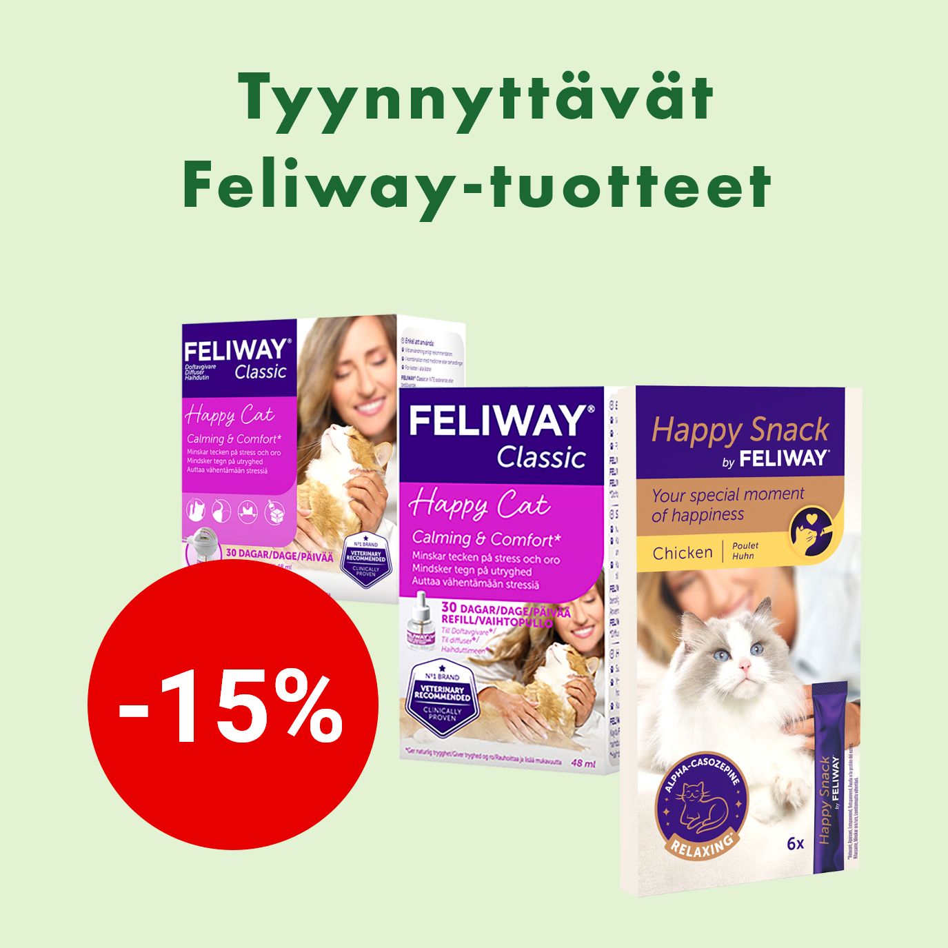-15% Feliway-tuotteet
