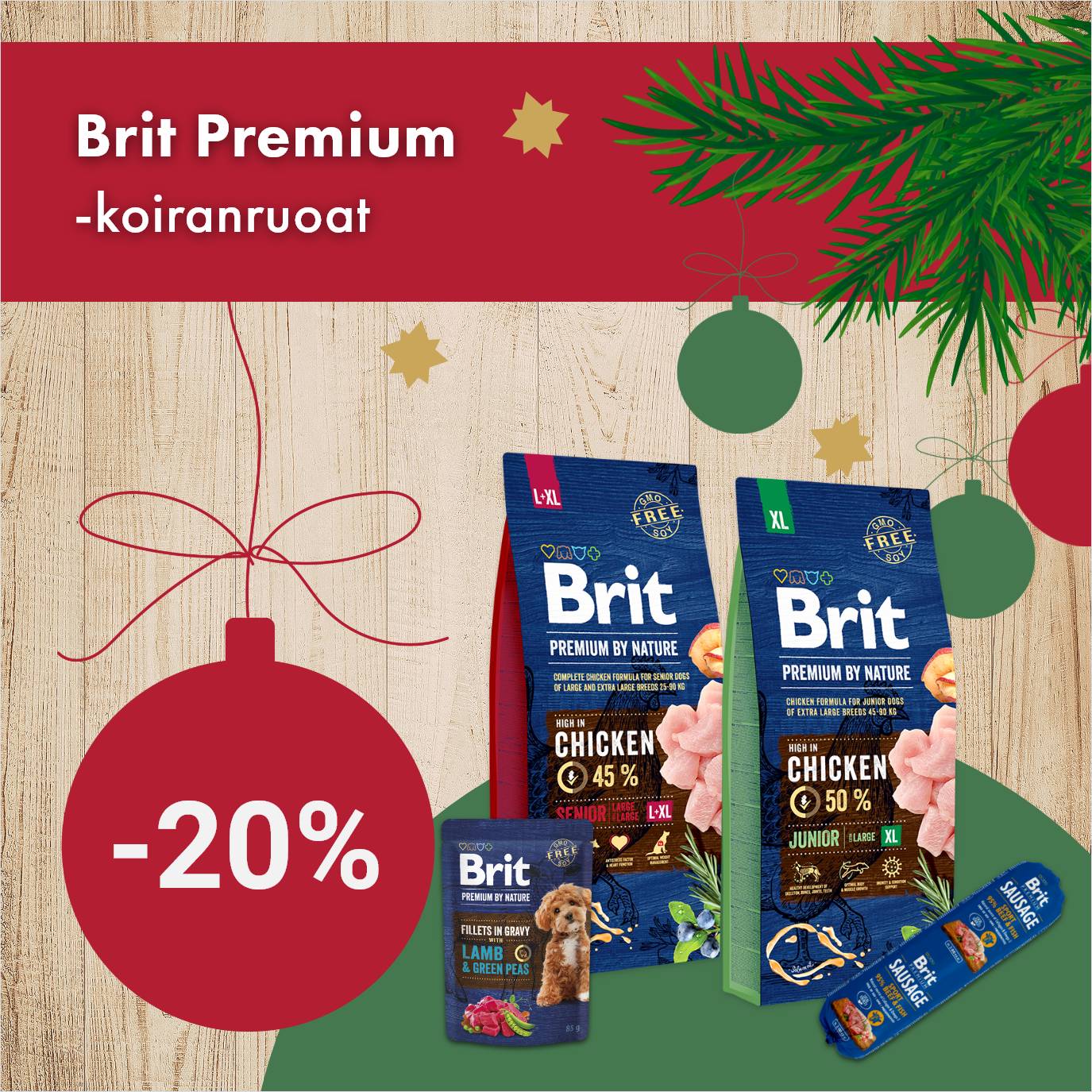 Brit Premium -koiranruoat -20% 30.11. asti