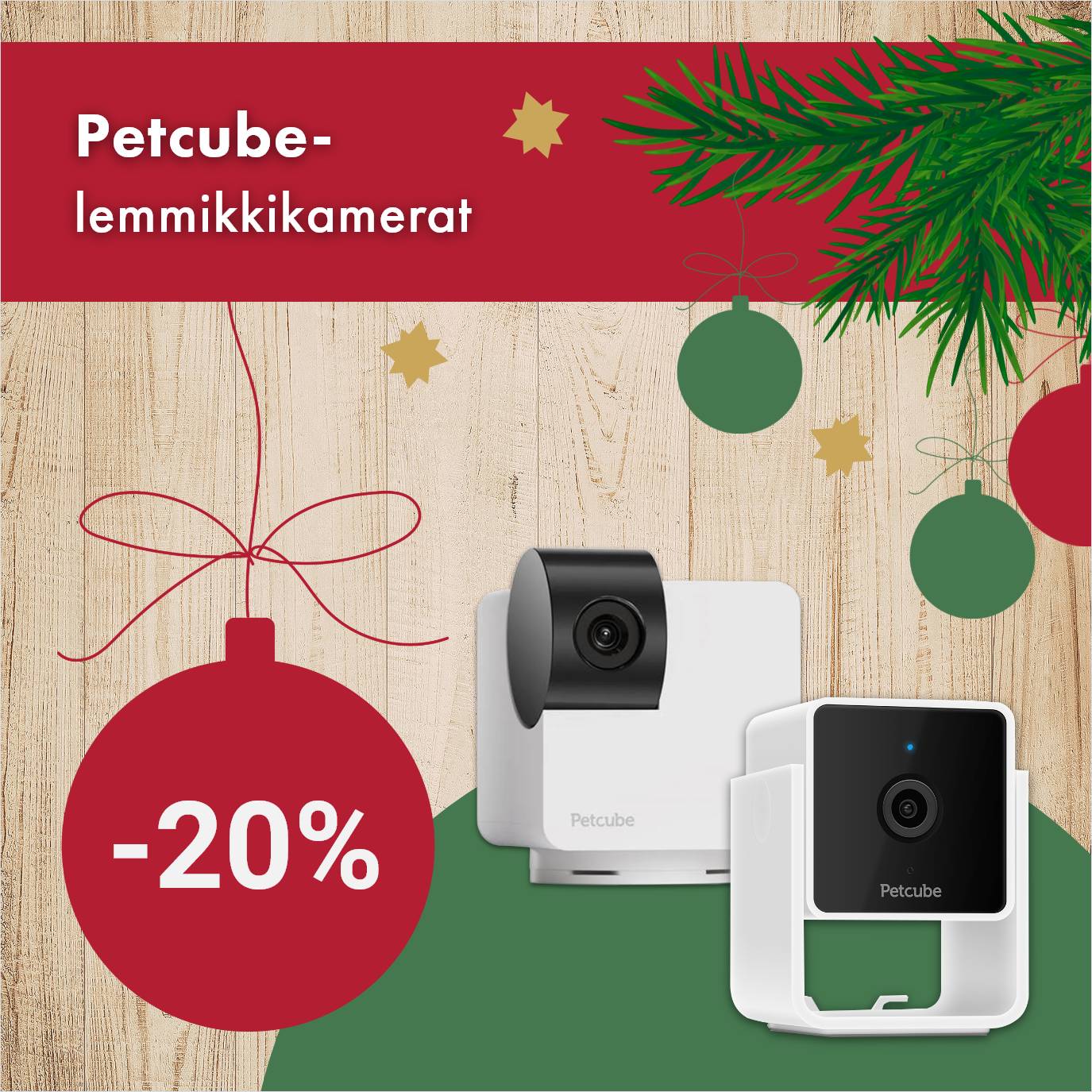 Petcube-lemmikkikamerat -20% 30.11. asti.