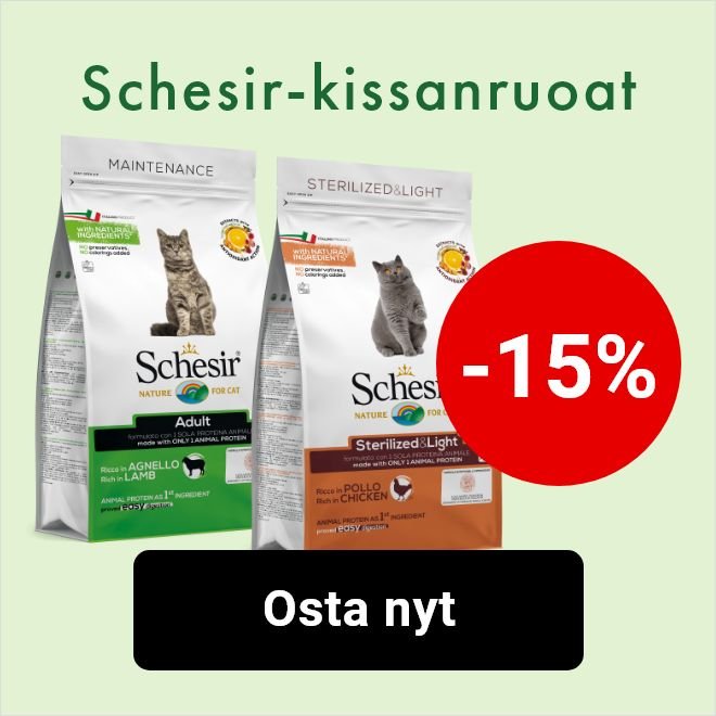 -15% Schesir kissan kuivaruoat