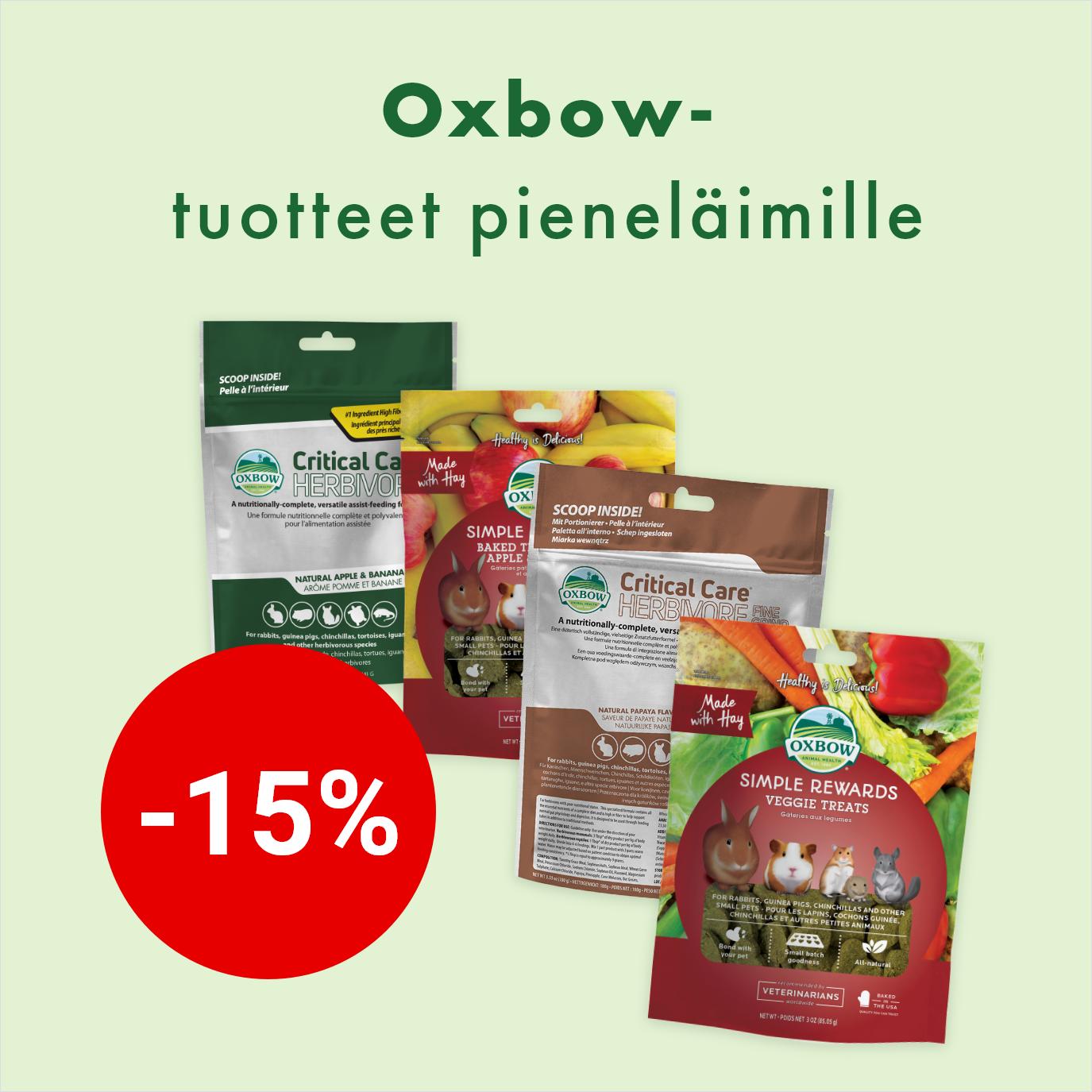 Oxbow-tuotteet -15% 28.2. asti