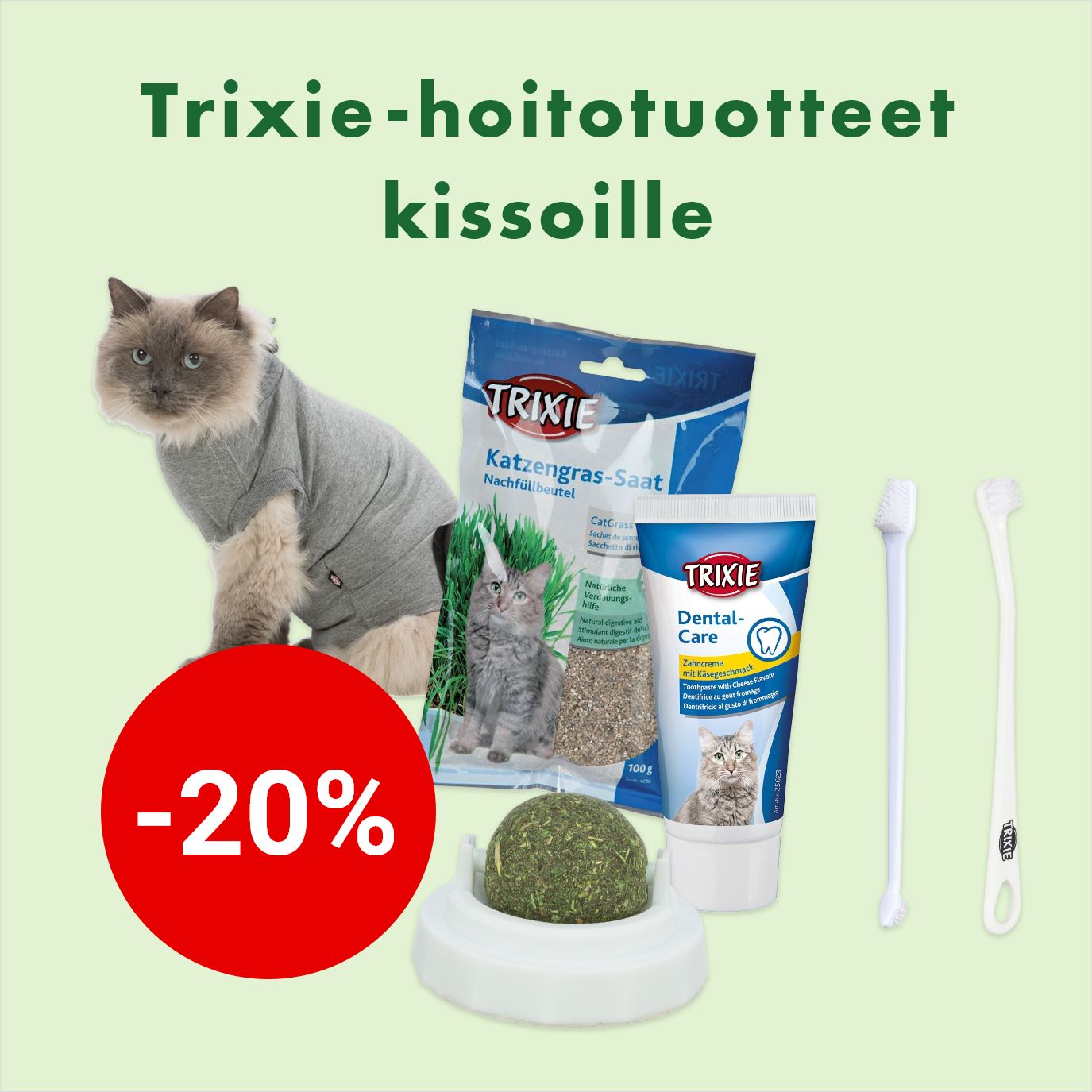-20% Trixie-tuotteet kissan hyvinvointiin