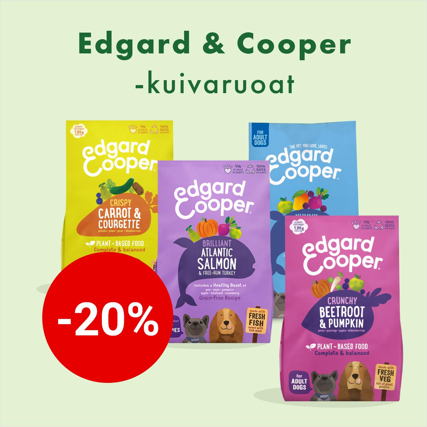 Edgard & Cooper -kuivaruoat -20% 21.9. asti
