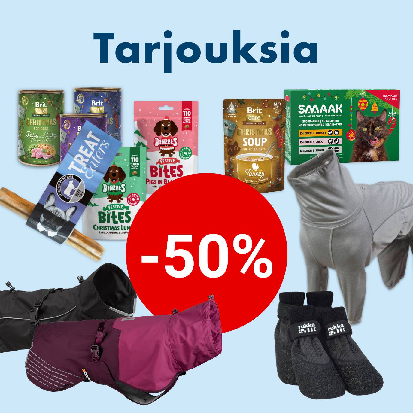 Talviale tuotteita  -50%
