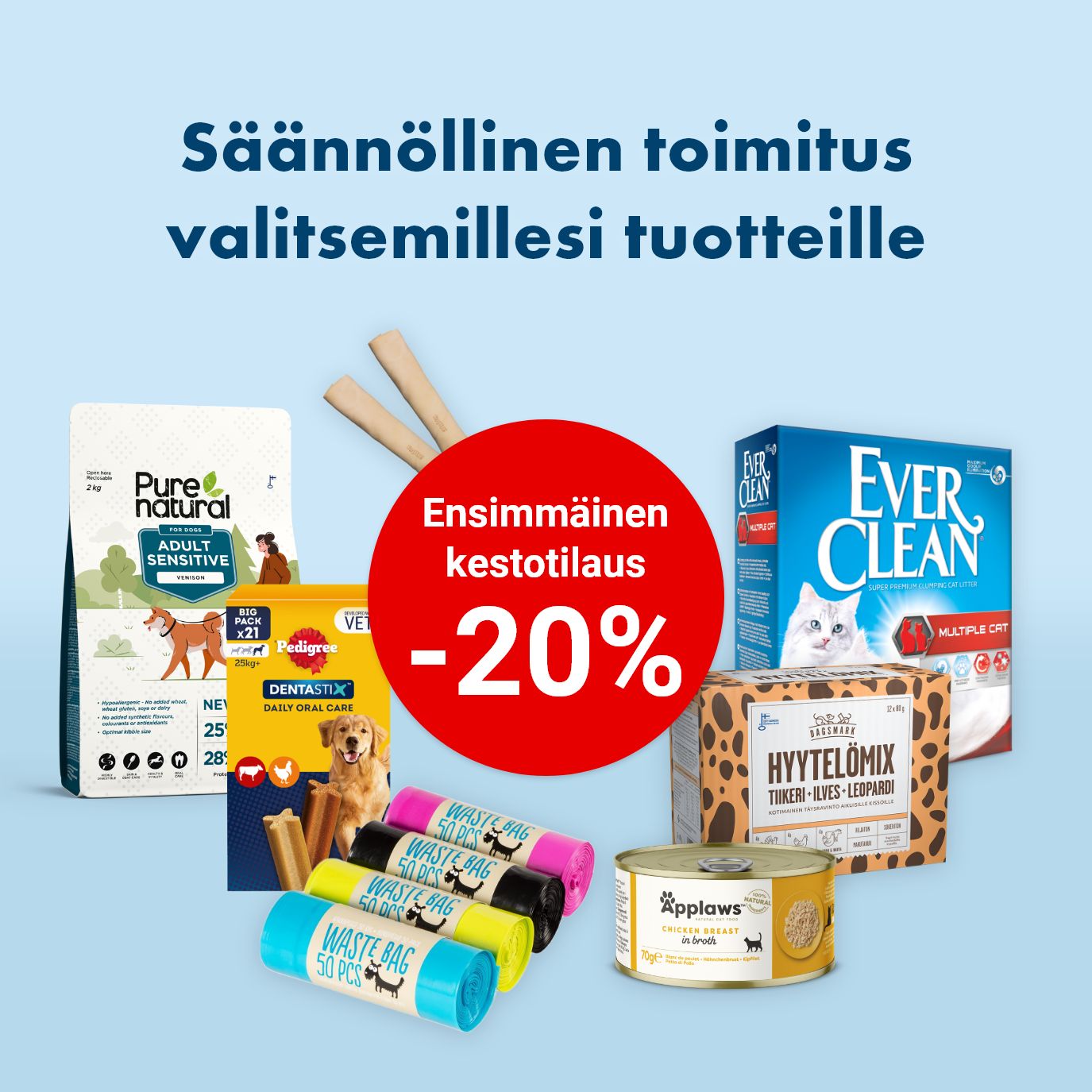 S&auml;&auml;nn&ouml;llinen toimitus valitsmillesi tuotteille