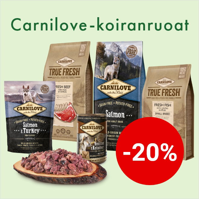 -20% Carnilove-koiranruoat