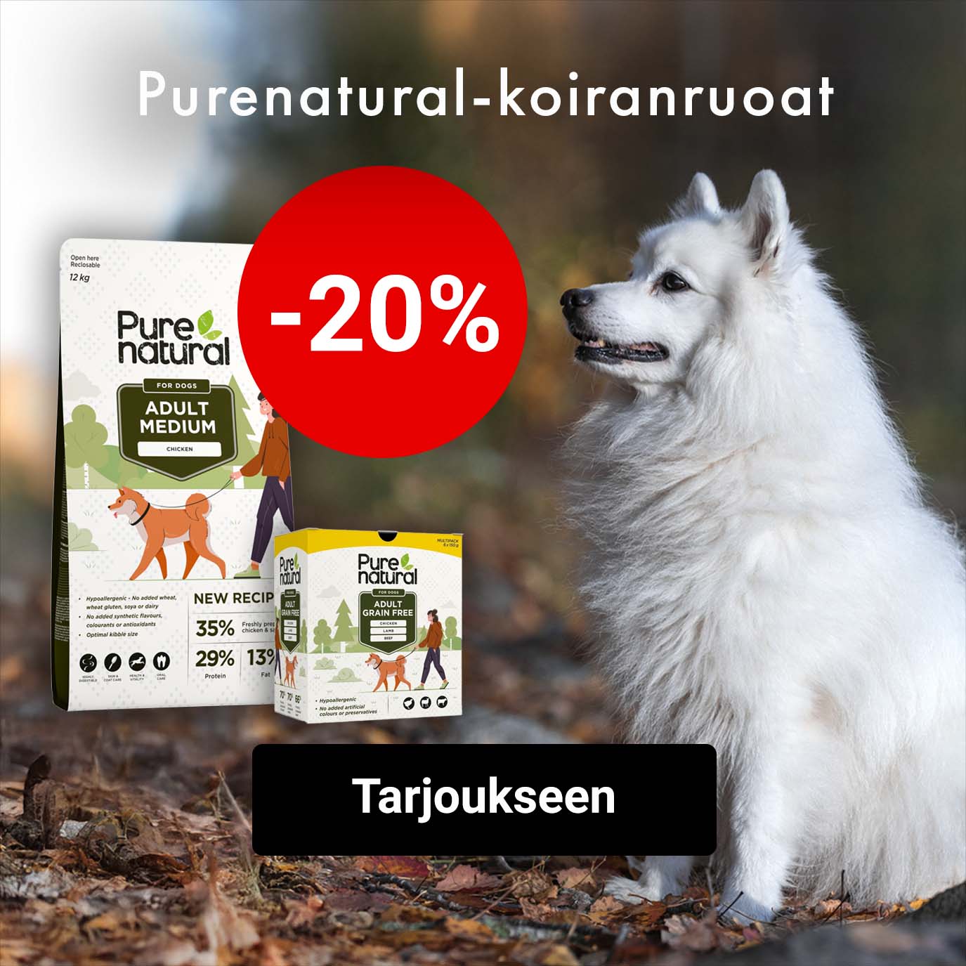 -20% Purenatural-koiranruoat