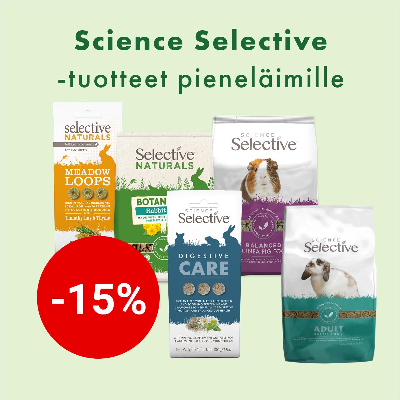 Science selective -tuotteet -15% 28.2.2026 asti