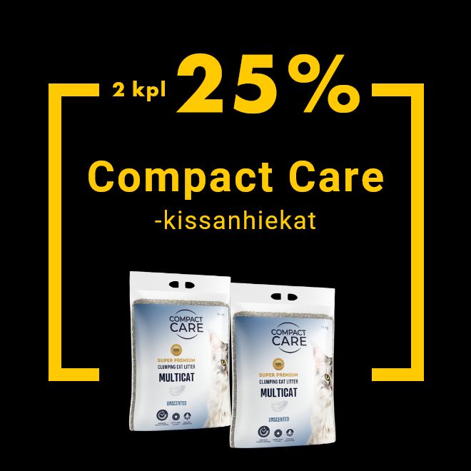 Compact Care -kissanhiekat 2kpl -25% 30.11.asti.