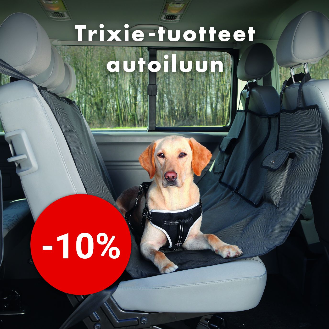 -10% Trixie-tuotteet autoiluun