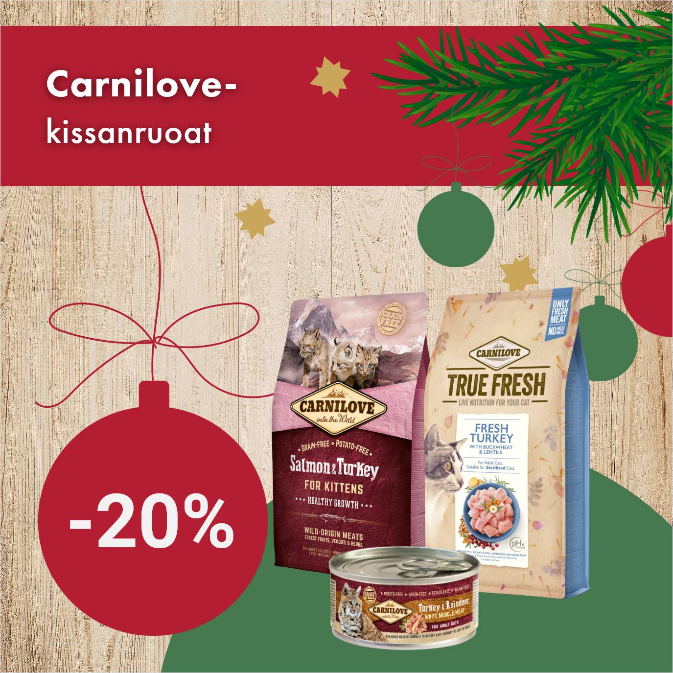carnilove kissanruoat -20% 30.11. asti