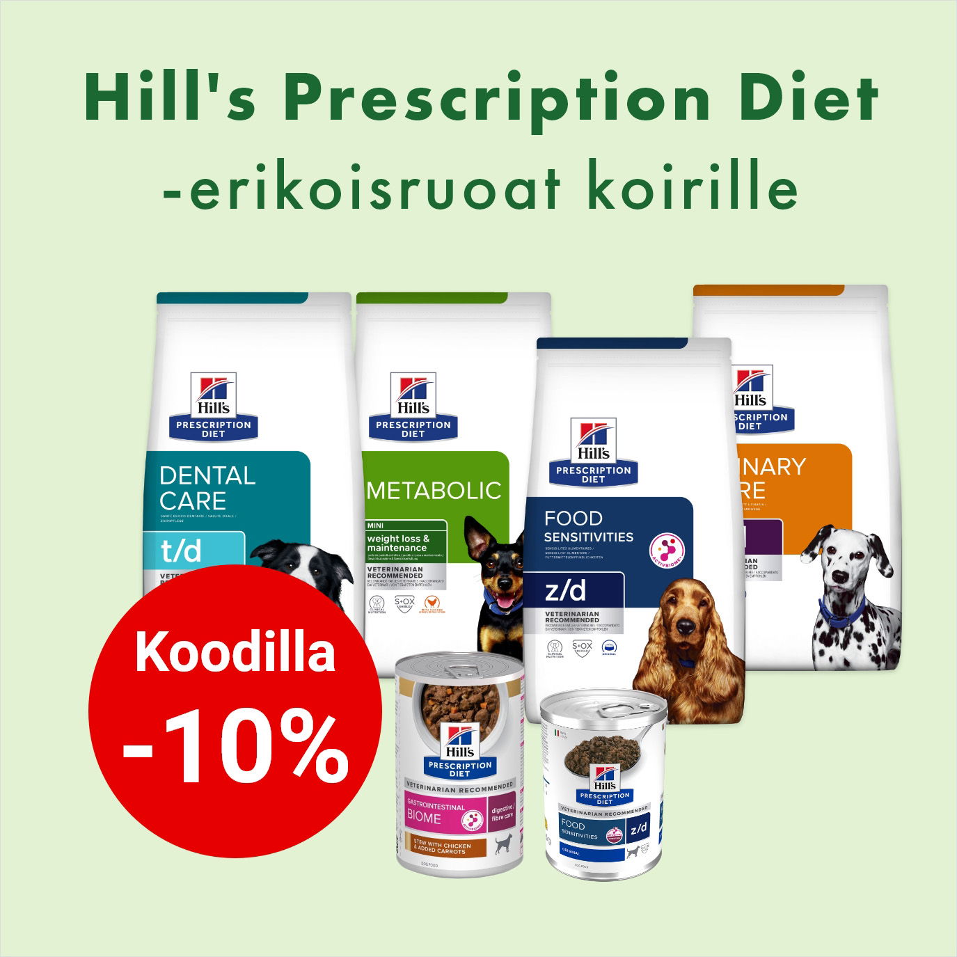 Hills prescription diet -10% koodilla HILLSPD 28.2. asti