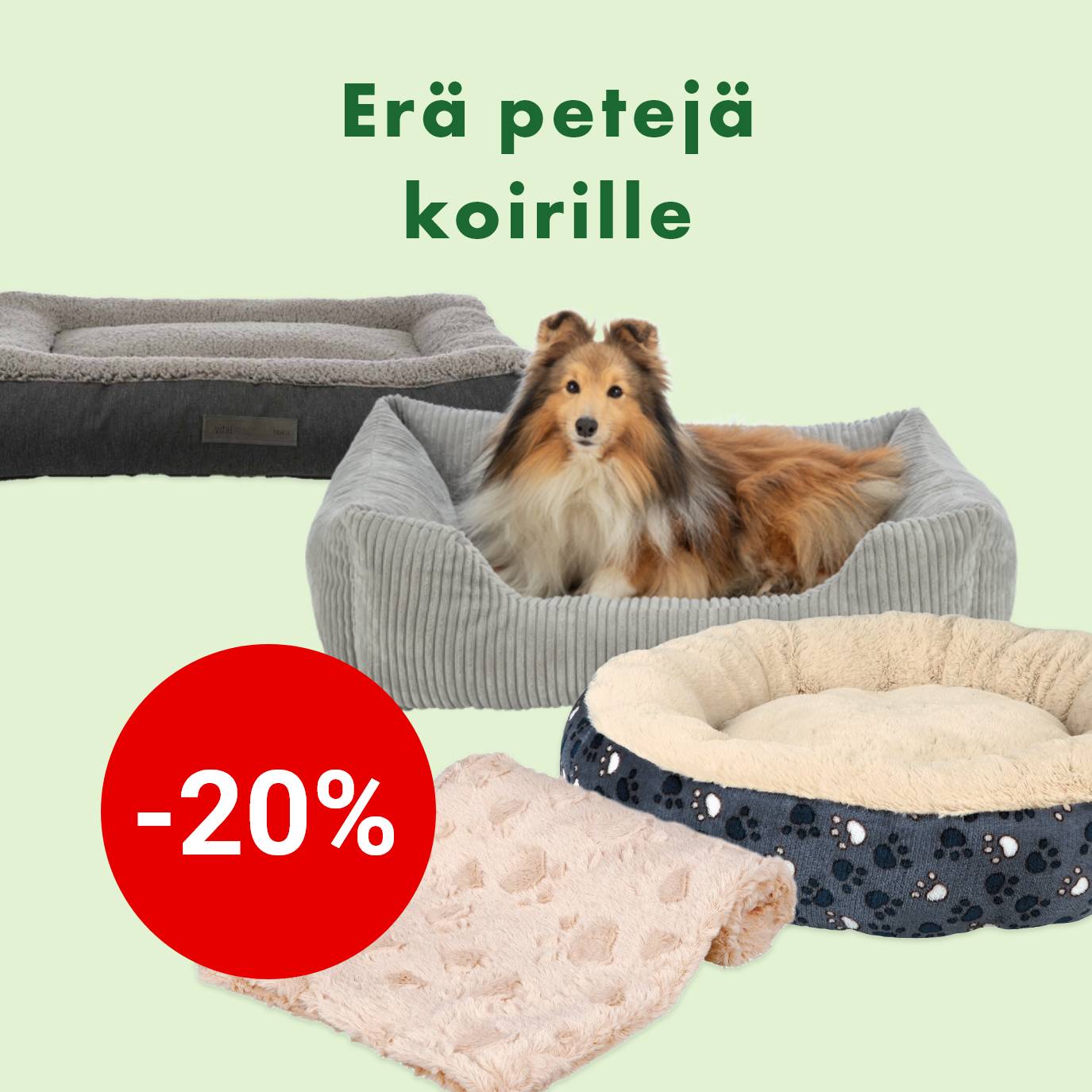 Trixie-pedit kissoille ja koirille -20% 31.1. asti.