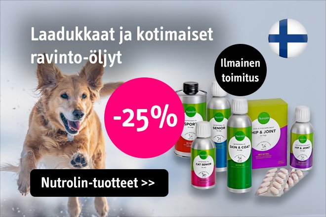 Nutrolin ravintoöljyt koiralle -25%