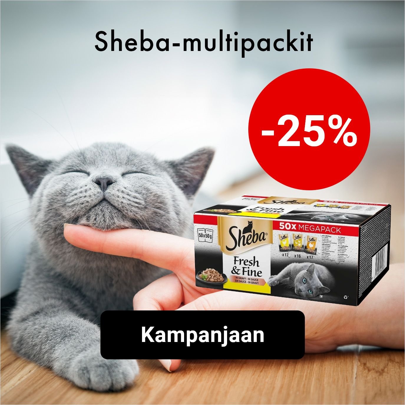-25% Sheba-multipackit