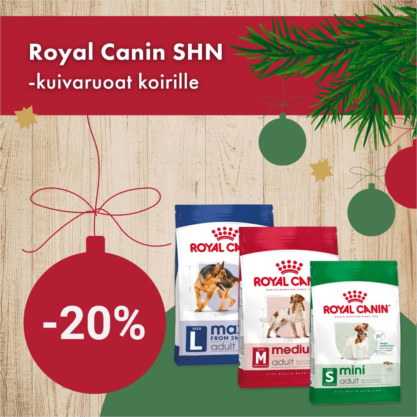 Royal Canin SHN  -kuivaruoat -20% 30.11. asti.