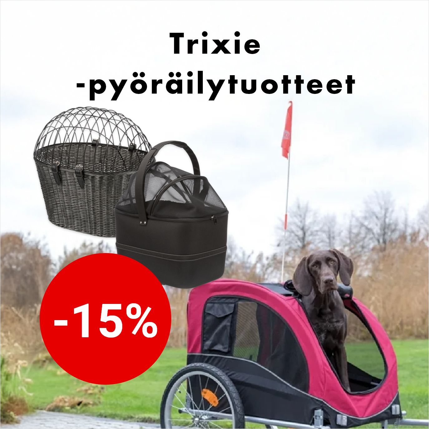 -15% Trixie-pyöräilytuotteet