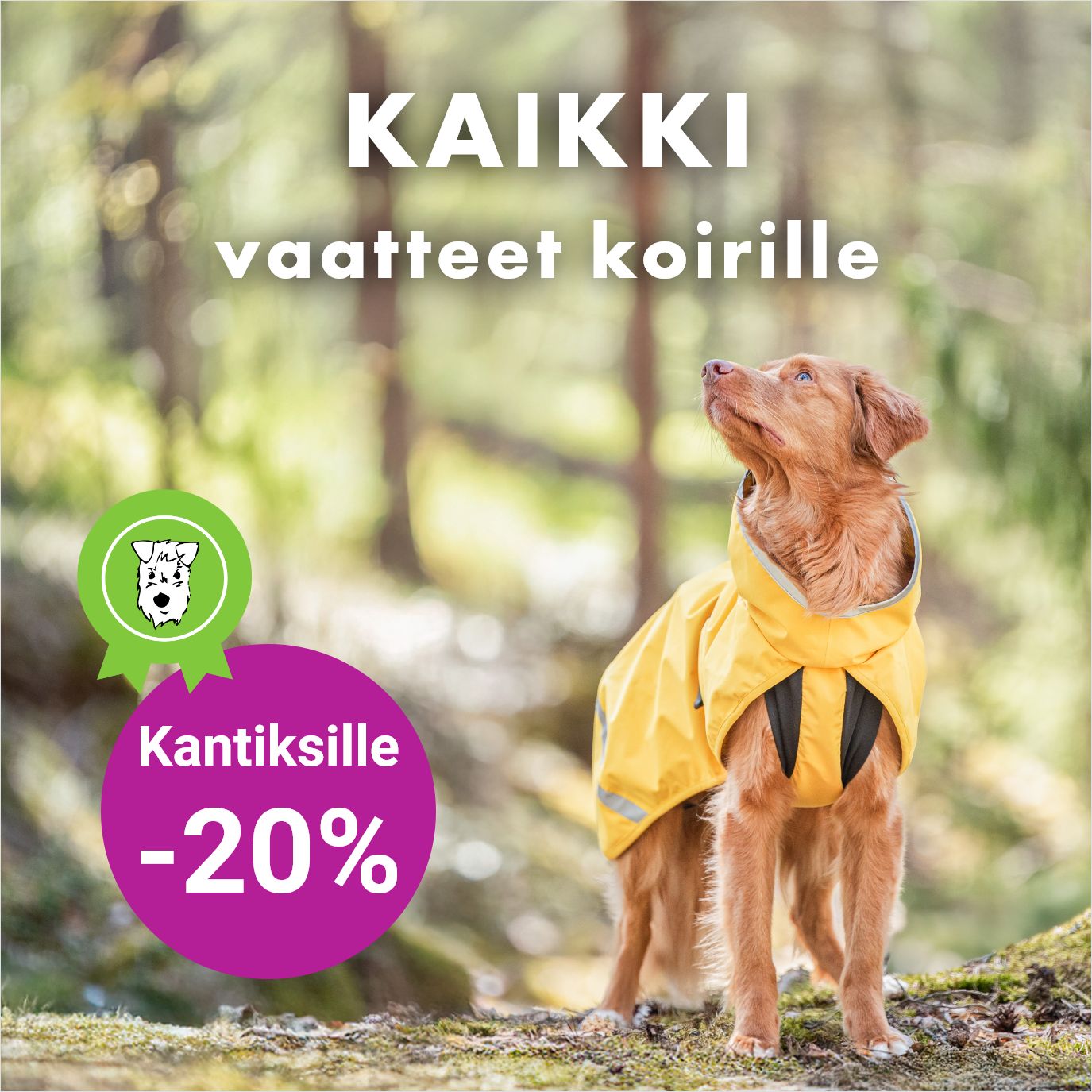 Kantistarjous: Kaikki vaatteet -20% 21.9. asti