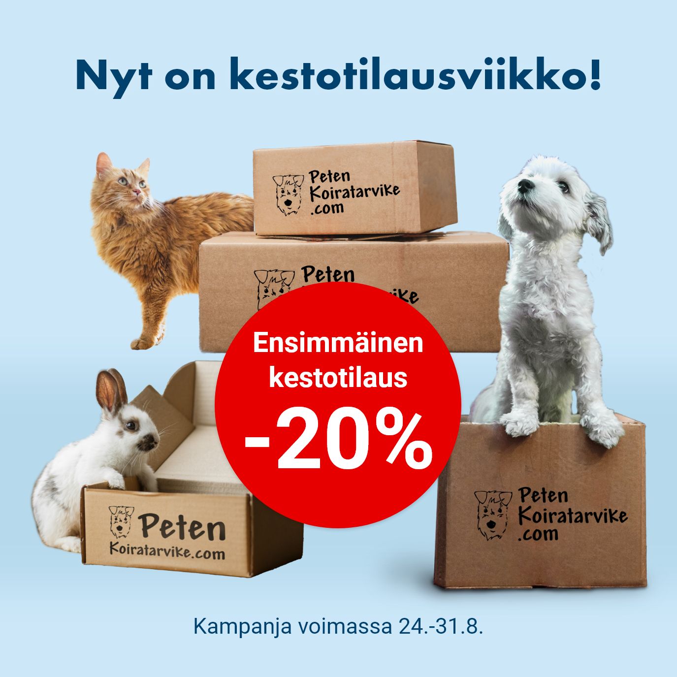 Nyt -20% ensimmäisestä kestotilauksesta 31.8. asti