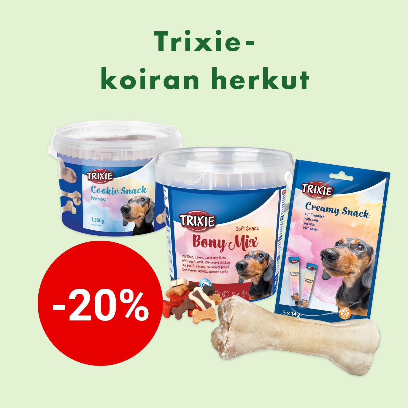 -20% Trixie-koiran herkut