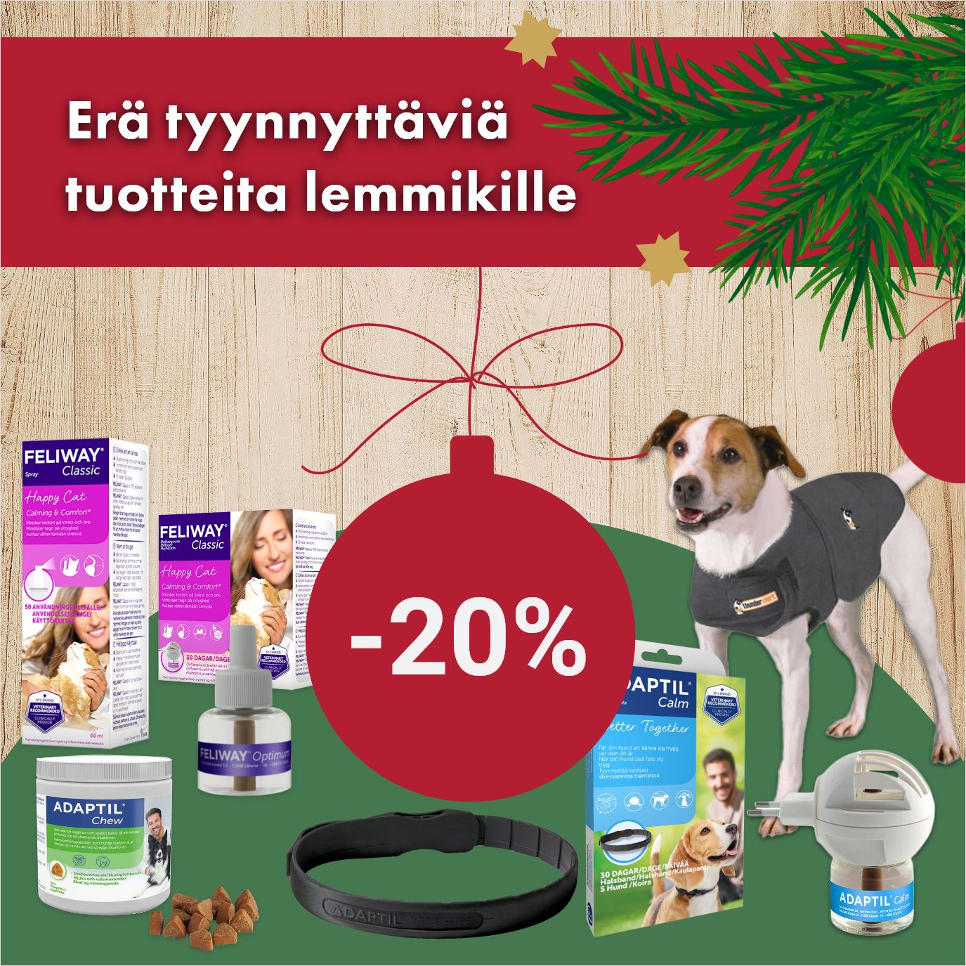 Erä tyynnyttäviä tuotteita -20% 31.12 asti 