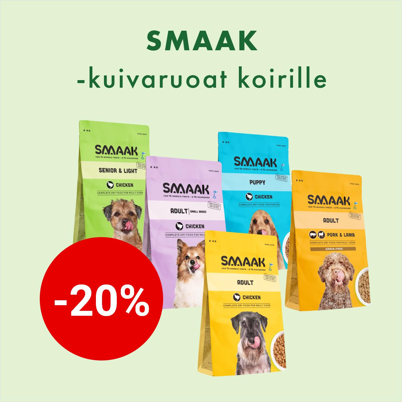Smaak -20% 21.9. asti