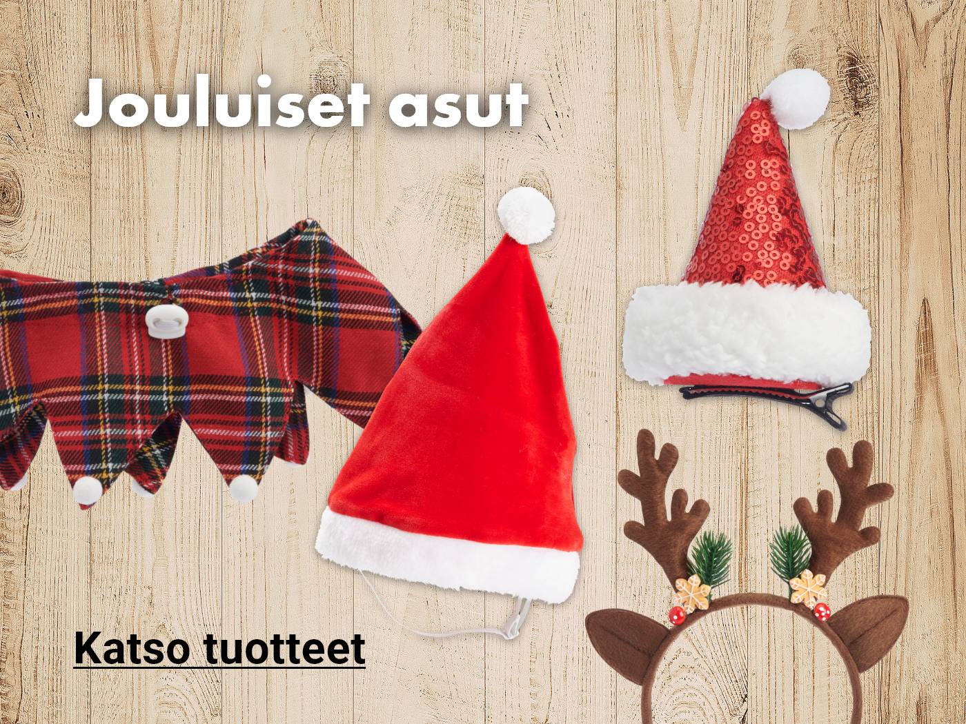 Jouluiset asut koiralle